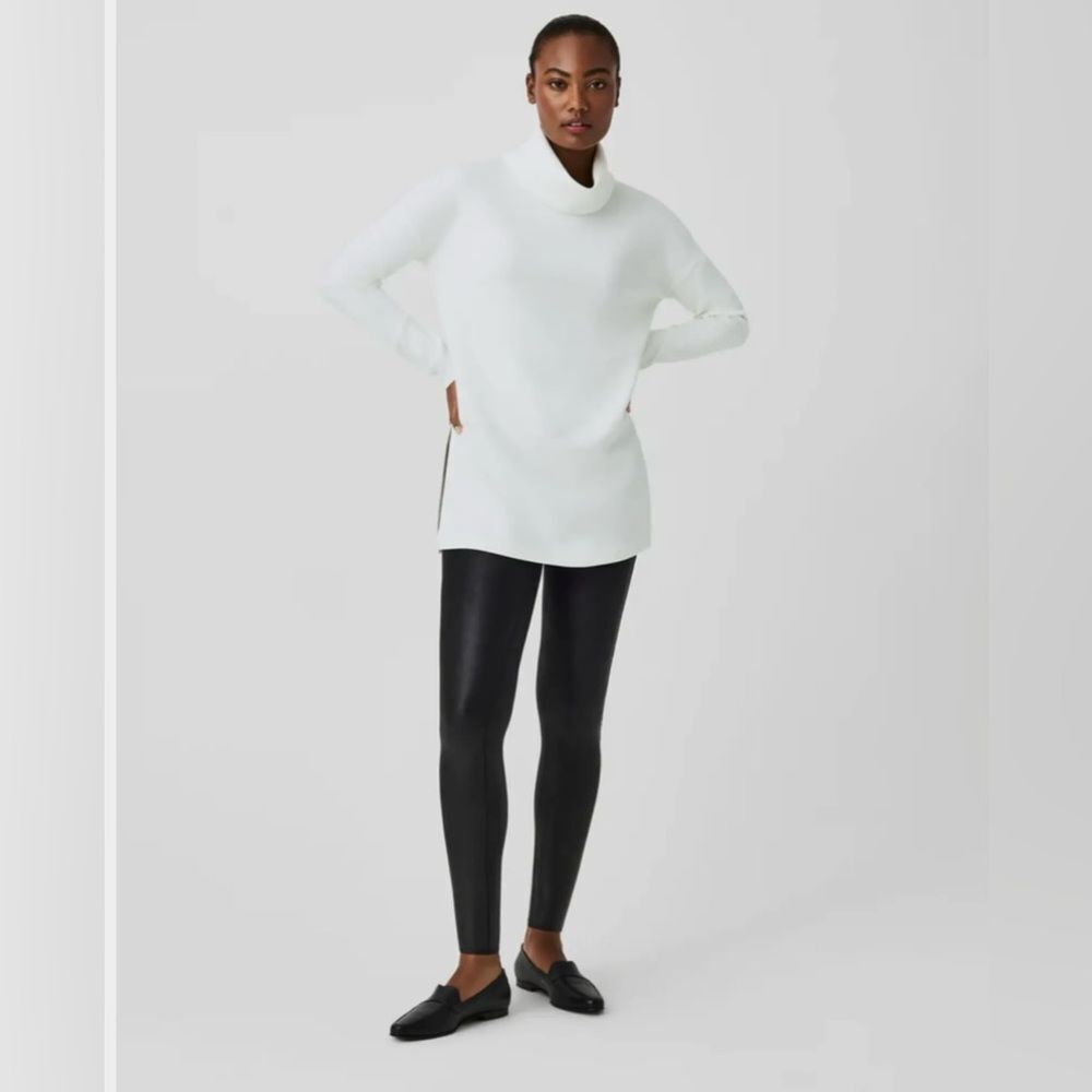 SPANX White Cowl Neck Tunic Sweater - Picture 3 of 15